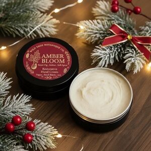 Sweet Fig Amber Spice Natural Vegan Hand Moisturizer Boho Botanical Skincare